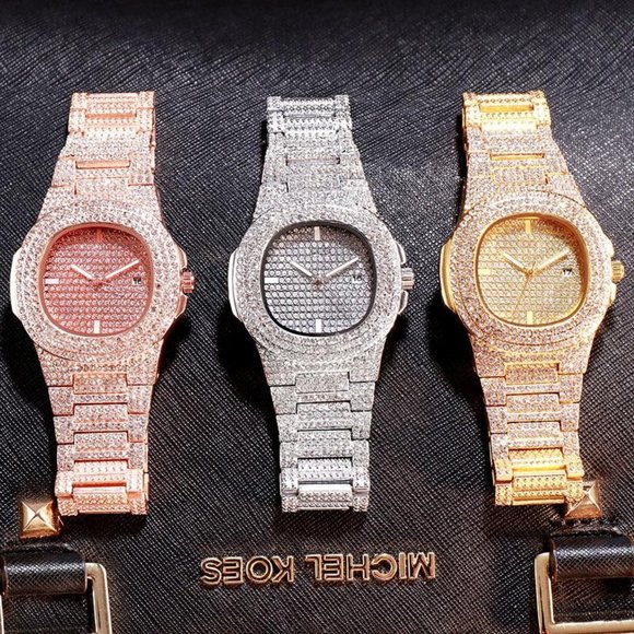 Four color quartz watch Fashion Square Diamond - Picture 4 of 6